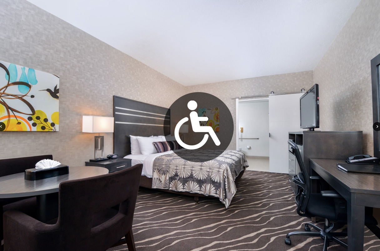 King Room Mobility Accessible Park Place Inn Mini Suites