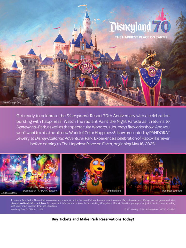 Disneyland 70th Celebration flyer