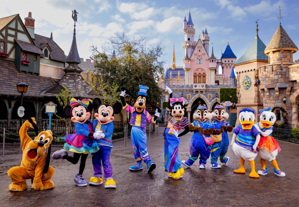 Disneyland's Nifty 9 in costume