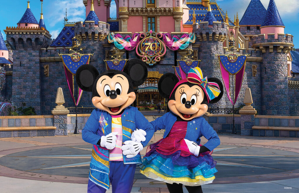 Mickey and Minnie Mouse