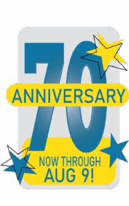 70th Anniversary graphic