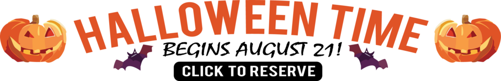 "Halloween Time begins August 21, click to reserve. Links to bestwestern.com